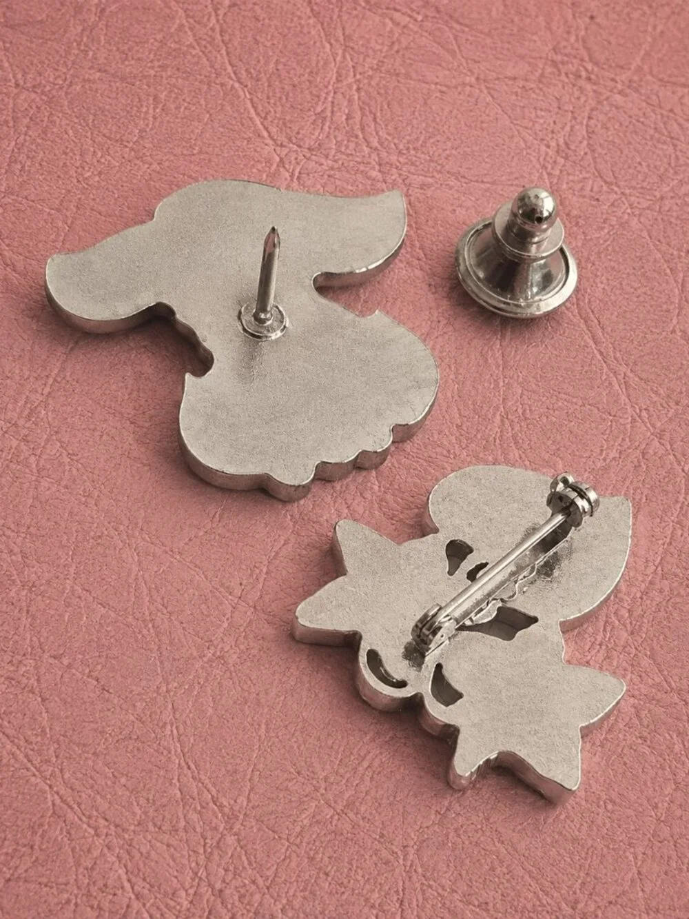 Botanical Lamb Vintage Sheep Violet Flowers Vintage Lapel Pin Brooch Set (2)